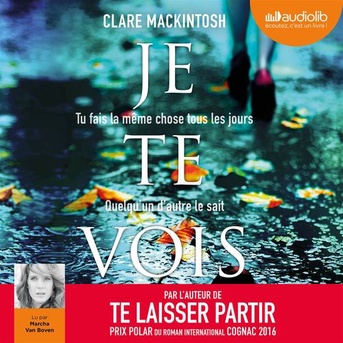 audiobook cover of Je te vois, by Clare Mackintosh