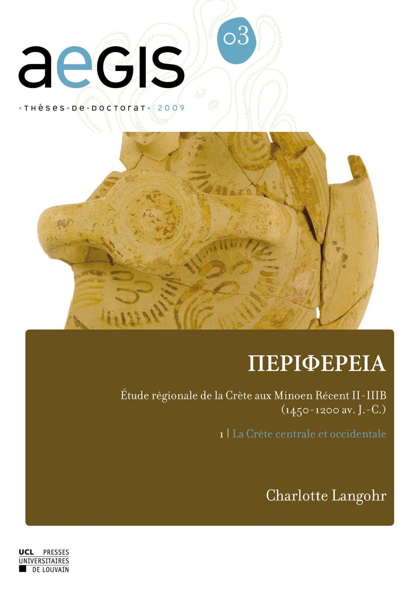 ebook cover of PERIFEREIA Étude régionale de la Crète aux Minoen Récent II-IIIB (1450-1200 av. J.-C.), by Charlotte Langohr