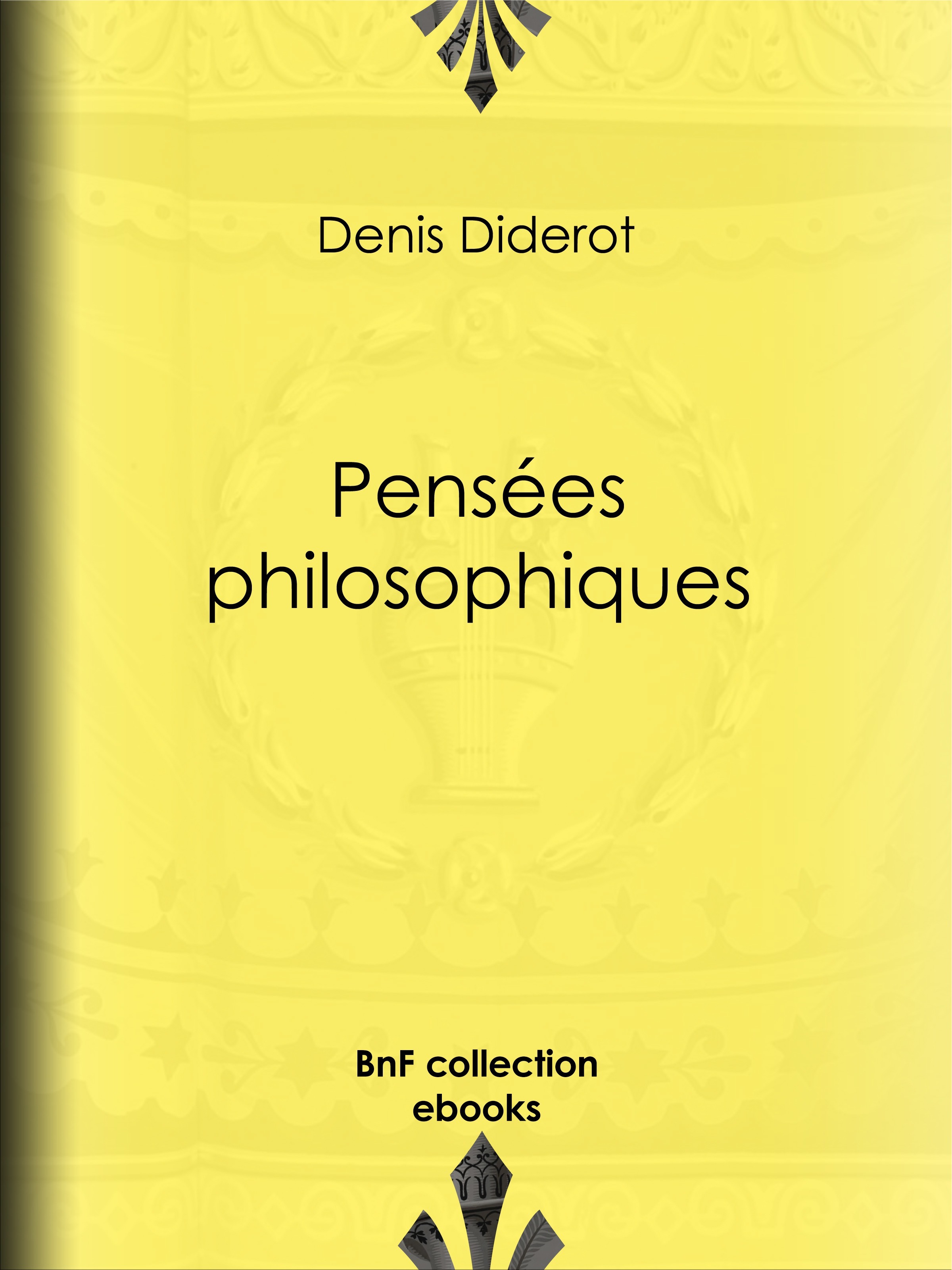 ebook cover of Pensées philosophiques, by Denis Diderot