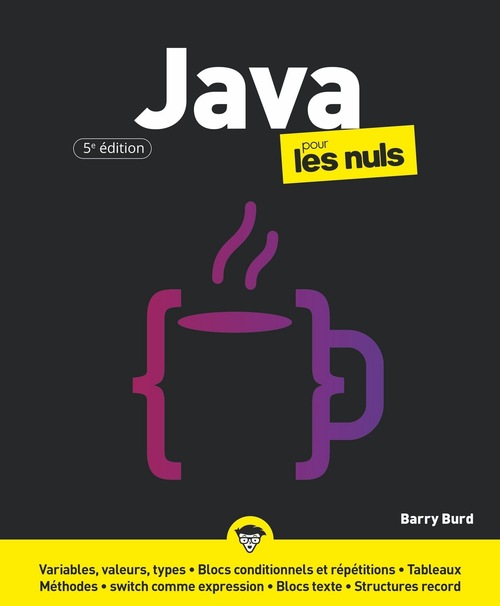 Couverture ebook de Java Pour les Nuls, 5e, de Barry Burd