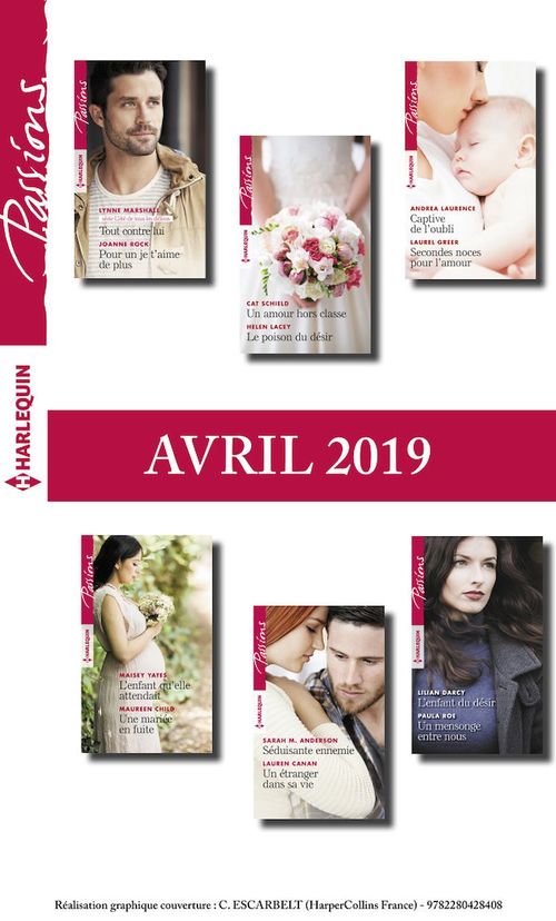 Couverture ebook de 12 romans Passions (n°785 à 790 - Avril 2019), de Collectif