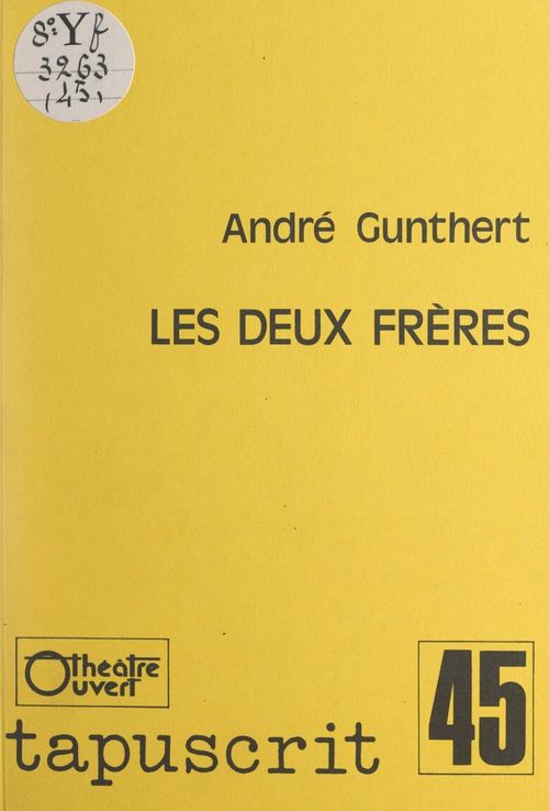 Couverture ebook de Les deux frères, de Andre Gunthert