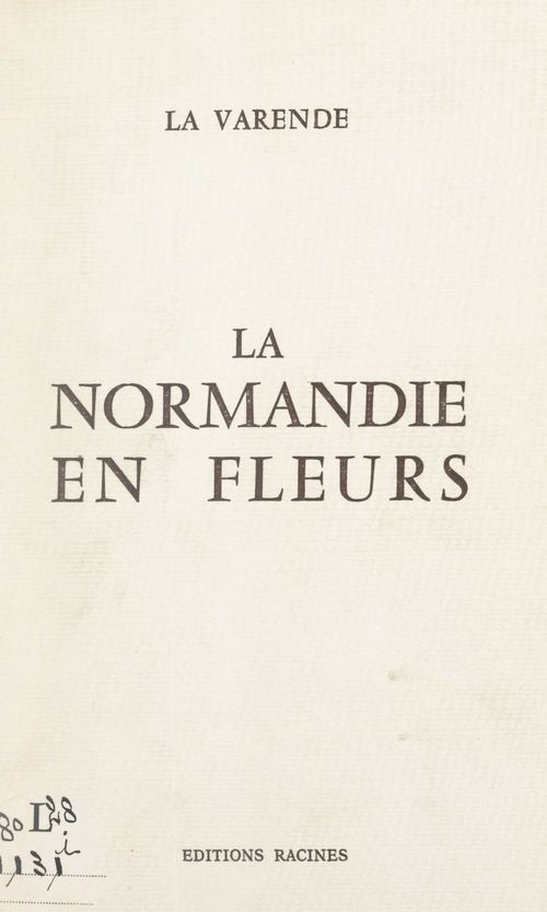 Couverture ebook de La Normandie en fleurs, de Jean de La Varende