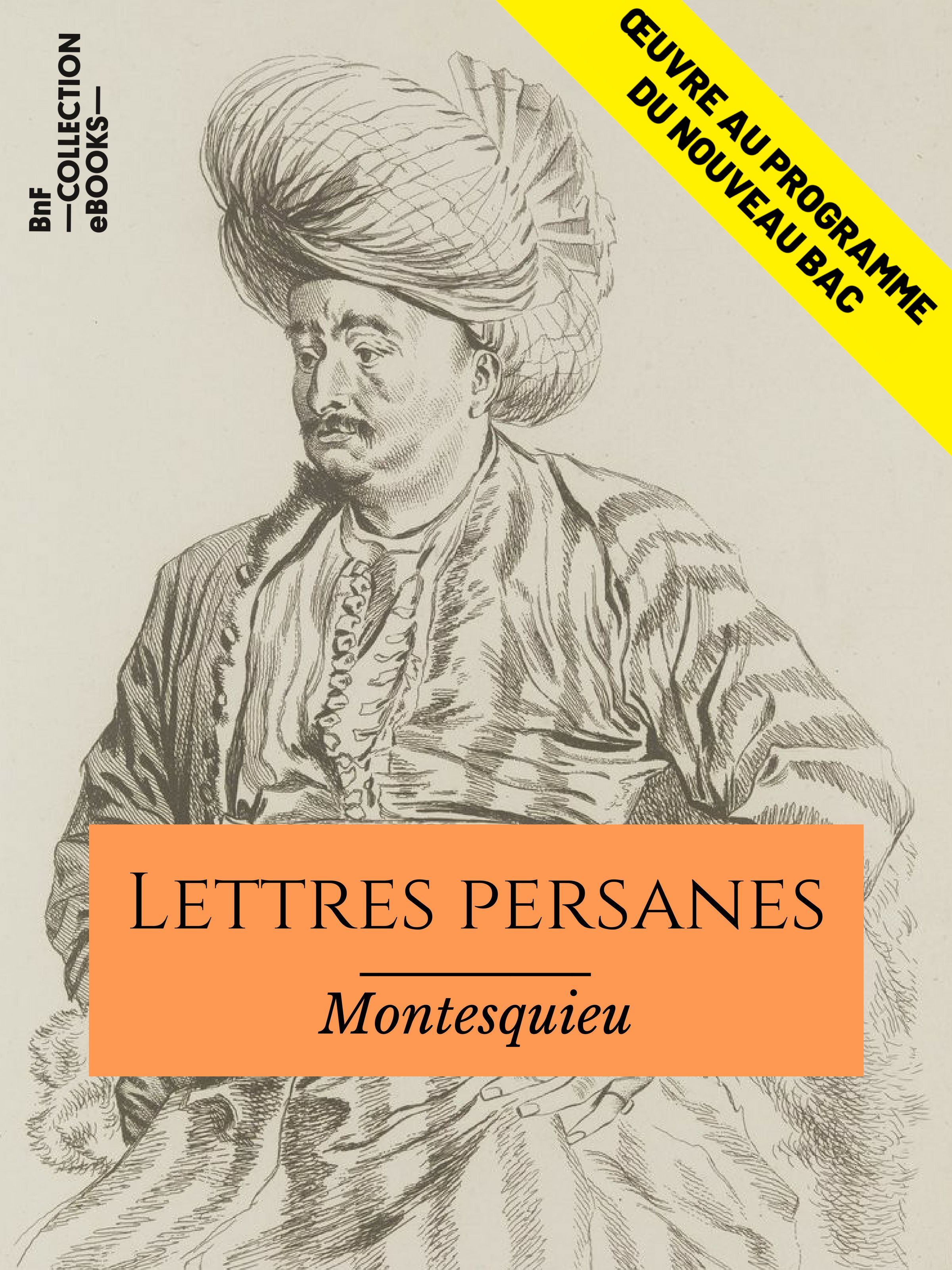 Couverture ebook de Lettres persanes, de Montesquieu