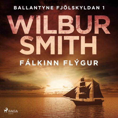 audiobook cover of Fálkinn flýgur, by Wilbur Smith