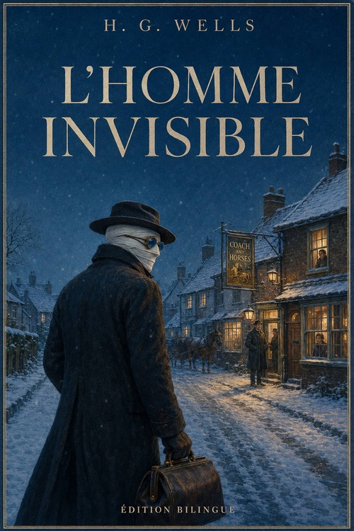 Couverture ebook de L'Homme Invisible, de Herbert George Wells