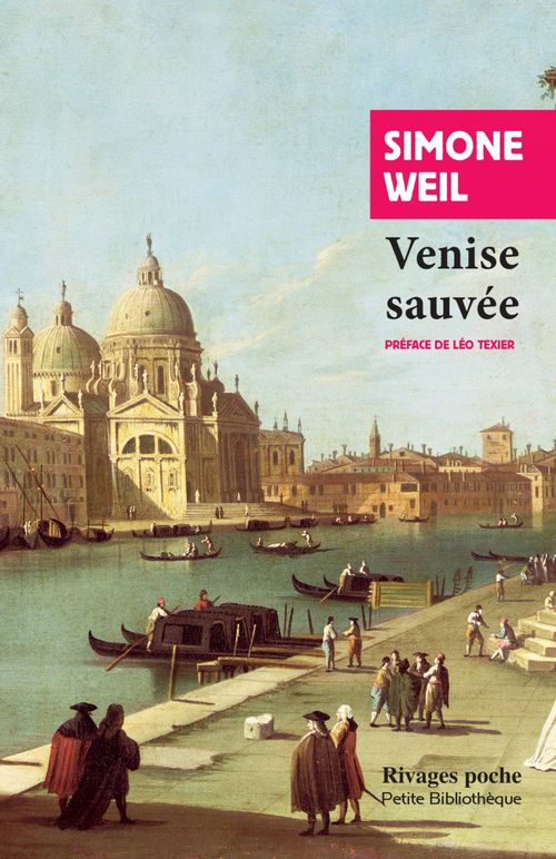 Couverture ebook de Venise sauvée, de Simone Weil