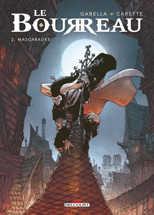Couverture ebook de Le bourreau T02 - Mascarades, de Mathieu Gabella