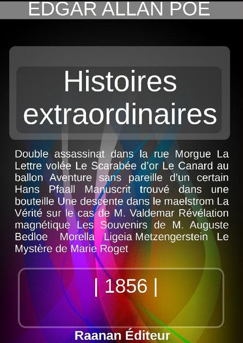 Couverture ebook de Histoires extraordinaires 2, de Edgar Allan Poe