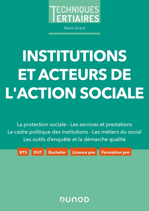 Couverture ebook de Institutions et acteurs de l'action sociale, de Marie Girard