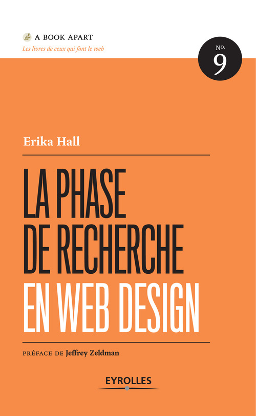 Couverture ebook de La phase de recherche en web design, de Erika Hall