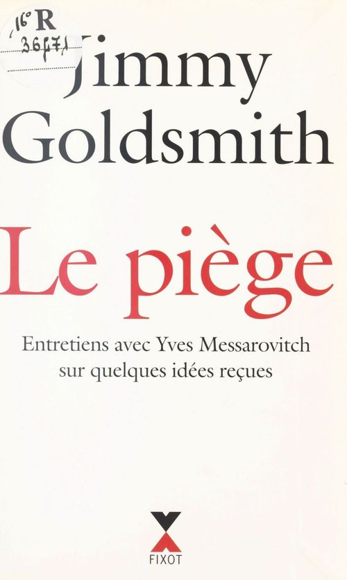 ebook cover of Le piège, by Jimmy Goldsmith