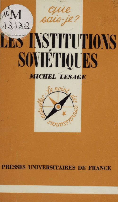 ebook cover of Les Institutions soviétiques, by Mireille Lesage