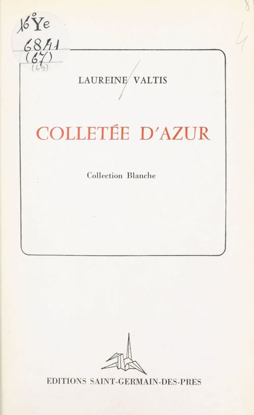 ebook cover of Colletée d'azur, by Laureine Valtis