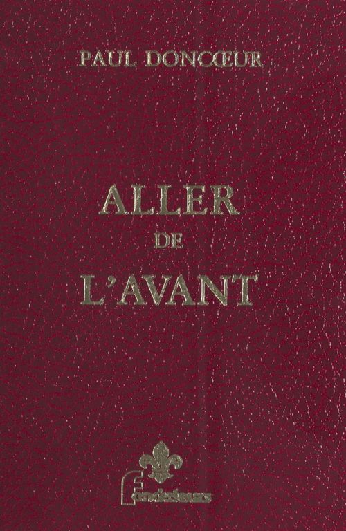 Couverture ebook de Aller de l'avant, de Paul Doncoeur