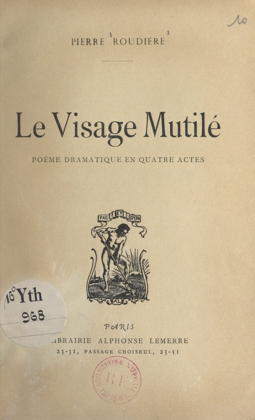 Couverture ebook de Le visage mutilé, de Pierre Roudiere
