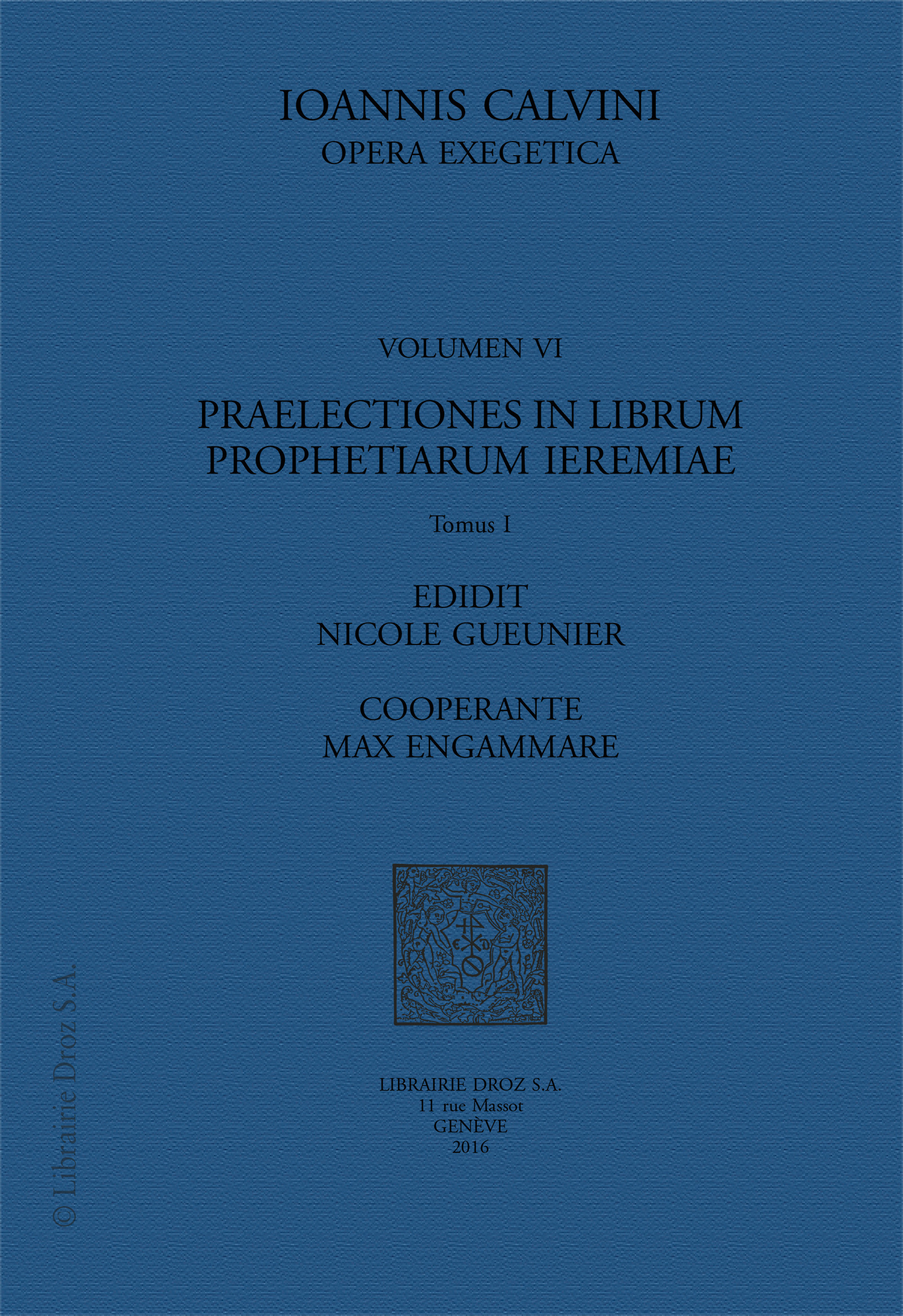 ebook cover of Praelectiones in librum prophetiarum Ieremiae, by