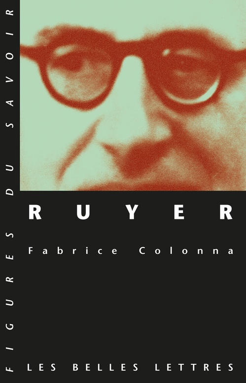 ebook cover of Ruyer, by Fabrice Colonna