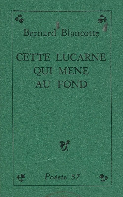 Couverture ebook de Cette lucarne qui mène au fond, de Bernard Blancotte