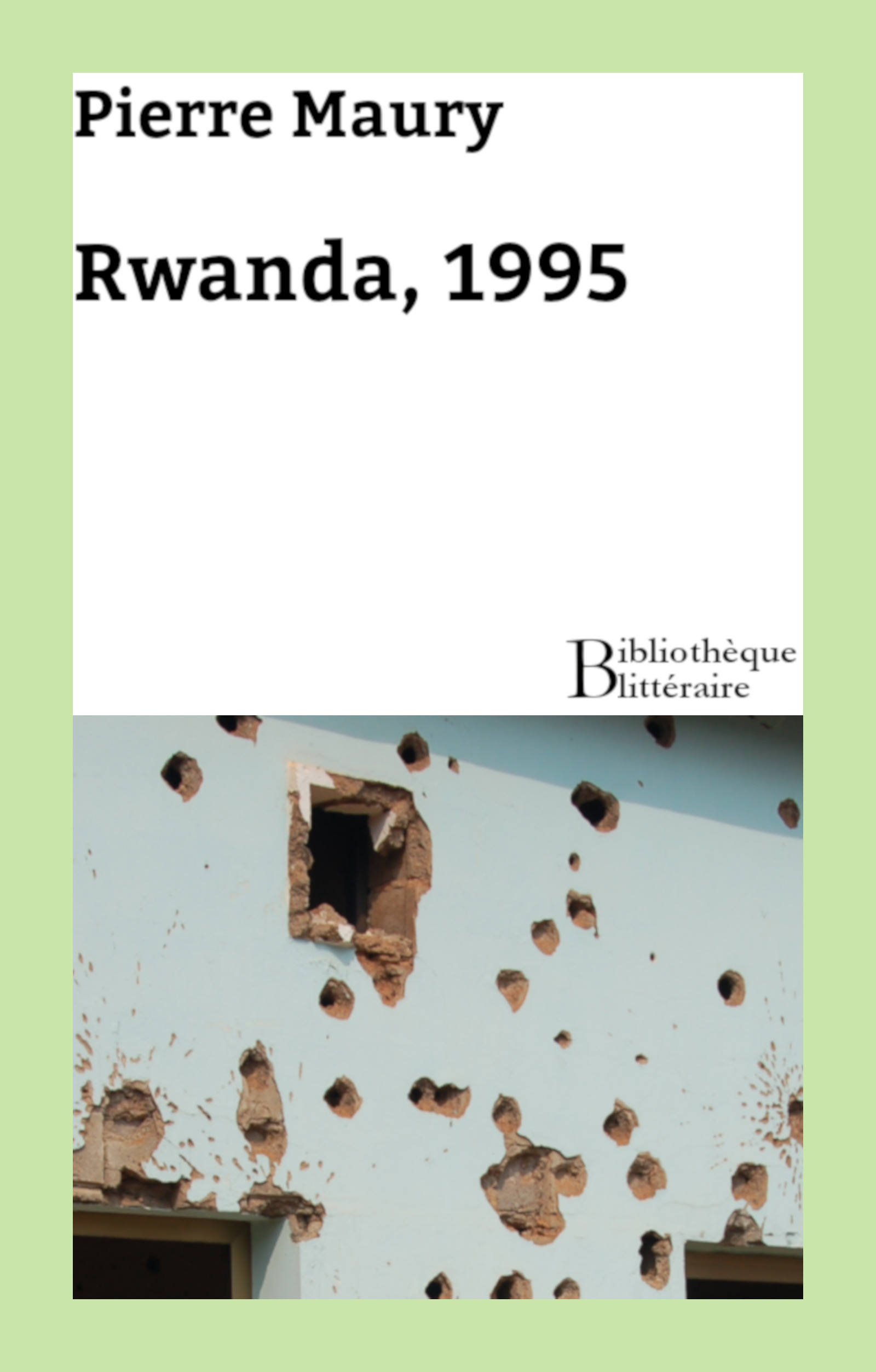 Couverture ebook de Rwanda, 1995, de Pierre Maury