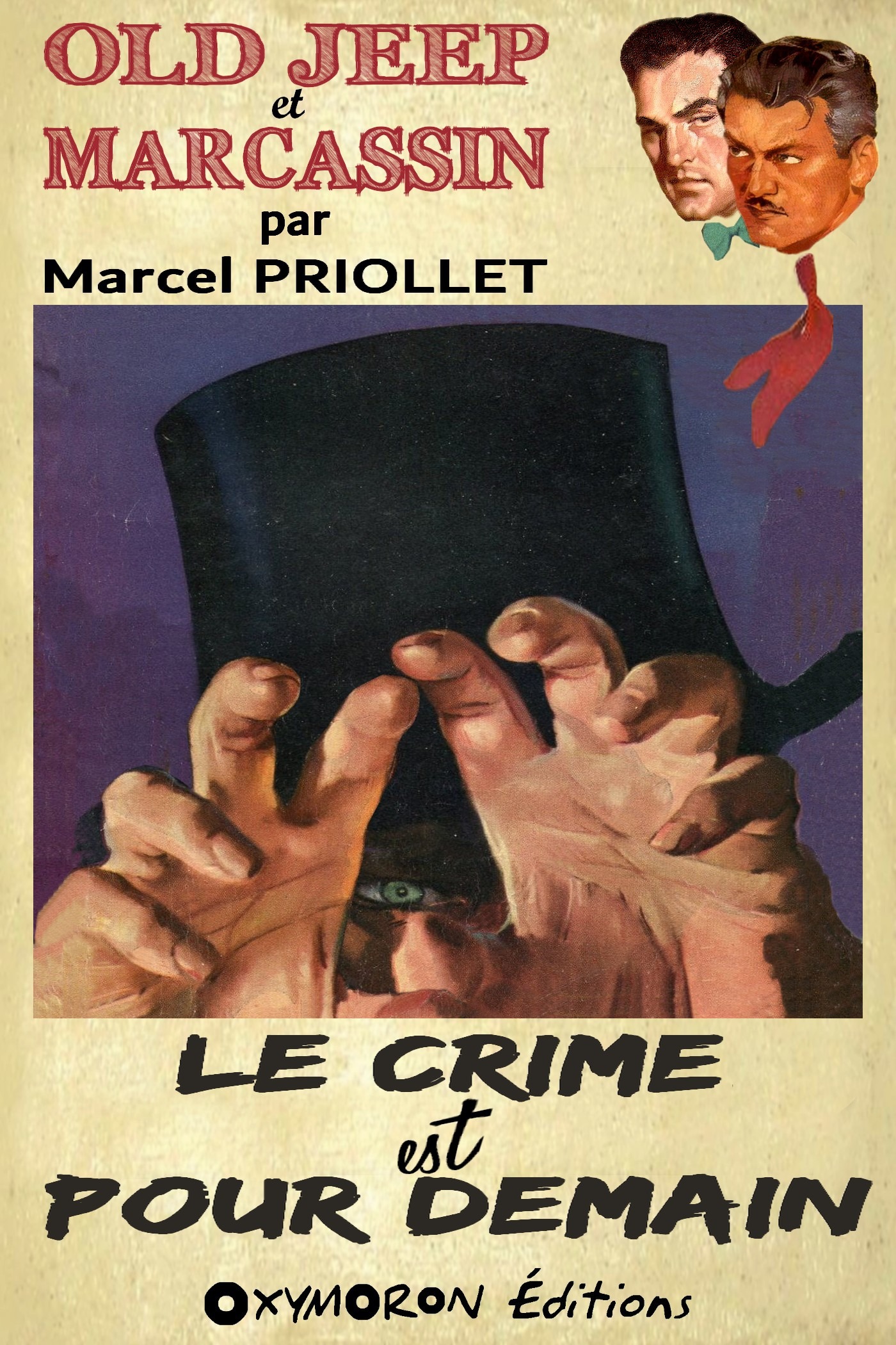 Couverture ebook de Le crime est pour demain, de Marcel Priollet