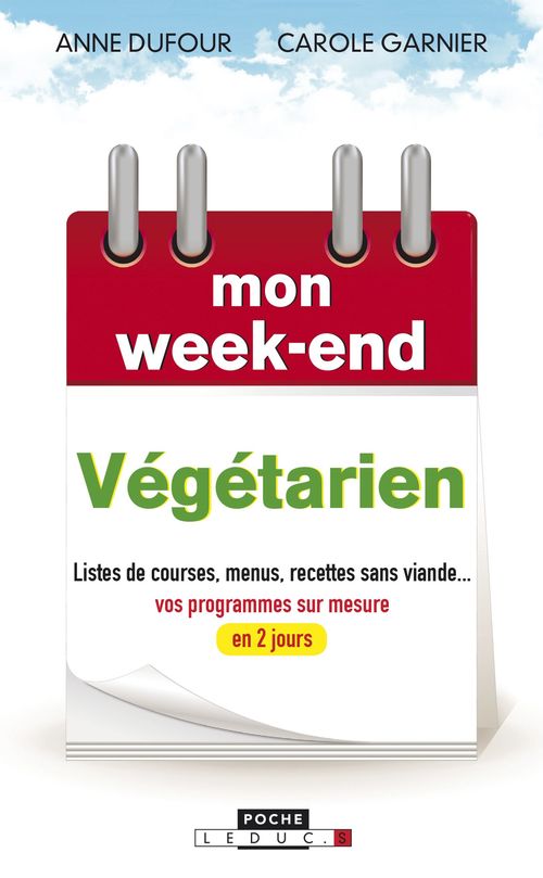Couverture ebook de Mon week-end Végétarien, de Anne Dufour, Carole Garnier