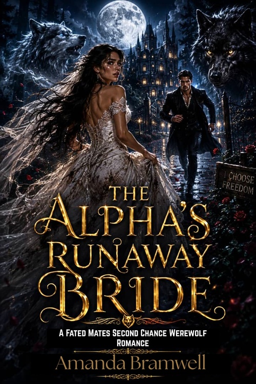 Couverture ebook de THE ALPHA'S RUNAWAY BRIDE, de Amanda Bramwell