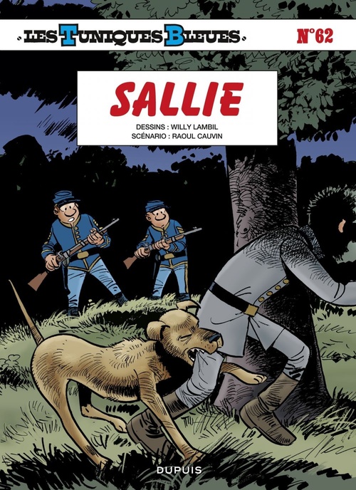 Couverture ebook de Les Tuniques Bleues - Tome 62 - Sallie, de Raoul Cauvin, Willy Lambil