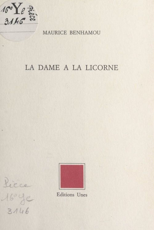 Couverture ebook de La dame à la licorne, de Maurice Benhamou