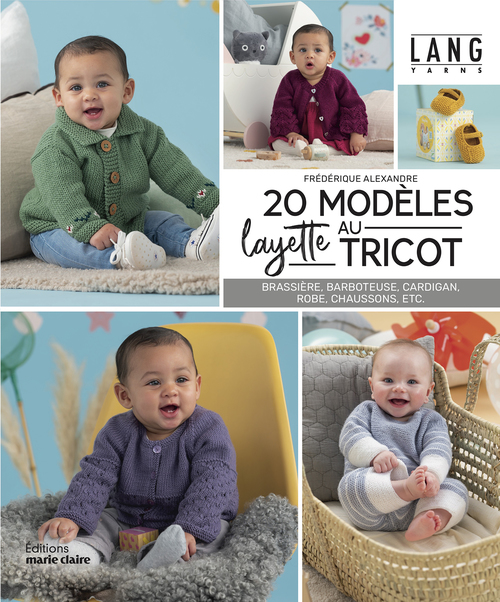 Couverture ebook de 20 Modèles Layette au Tricot , de Collectif