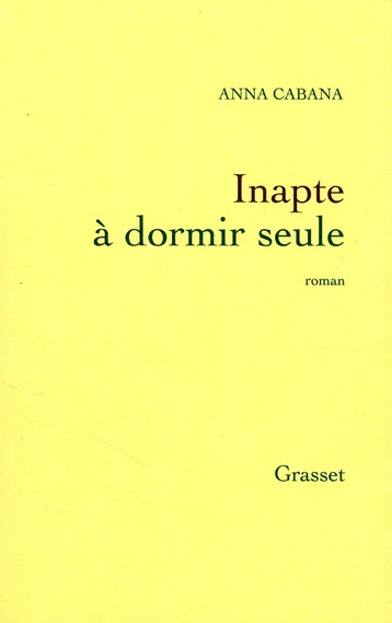 Couverture ebook de Inapte à dormir seule, de Anna Cabana