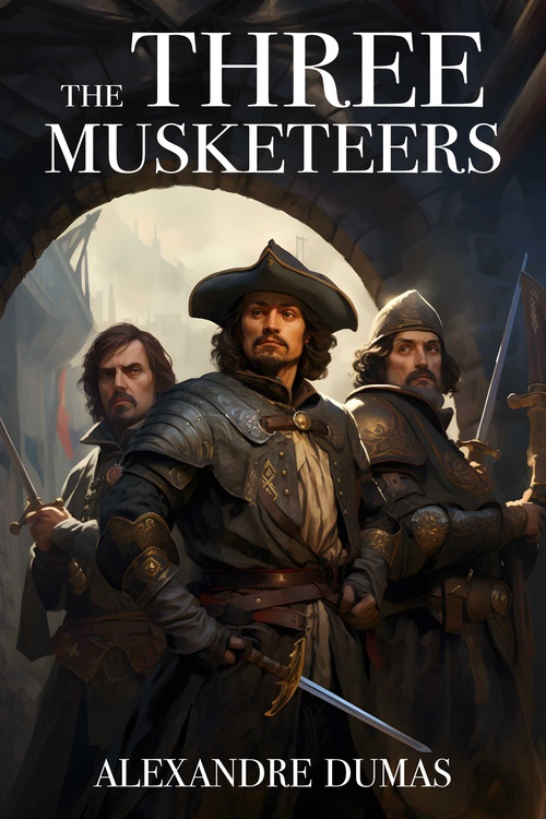 Couverture ebook de The Three Musketeers, de Alexandre Dumas