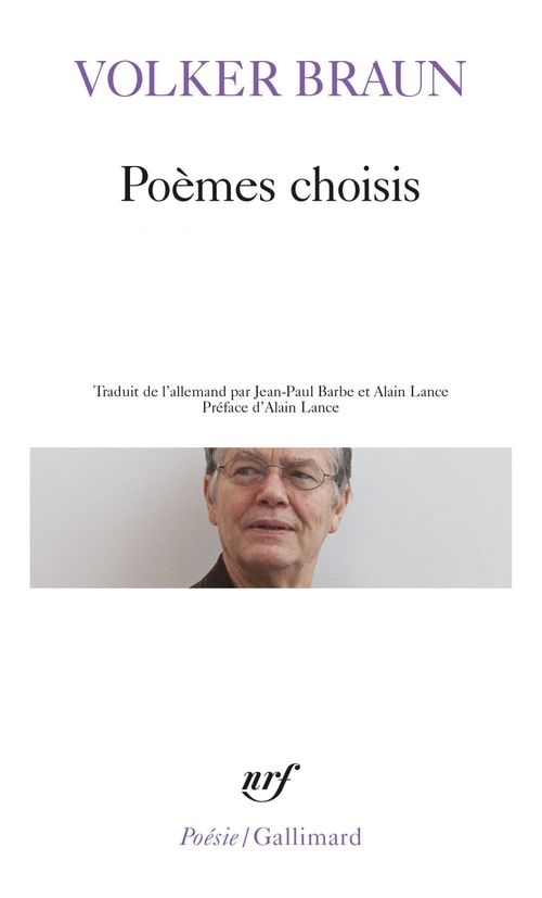 ebook cover of Poèmes choisis, by Volker Braun