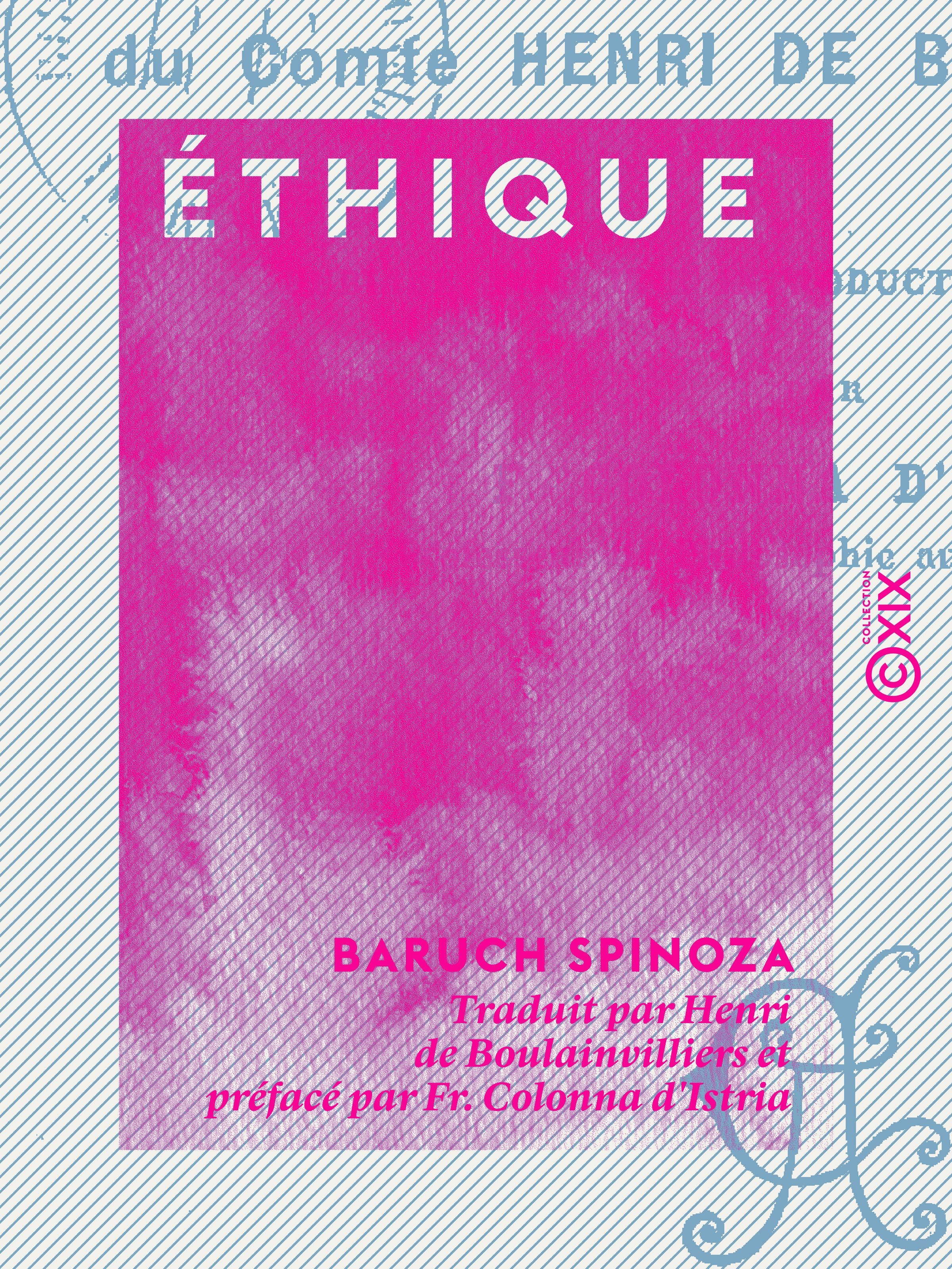 Couverture ebook de Éthique, de Baruch Spinoza