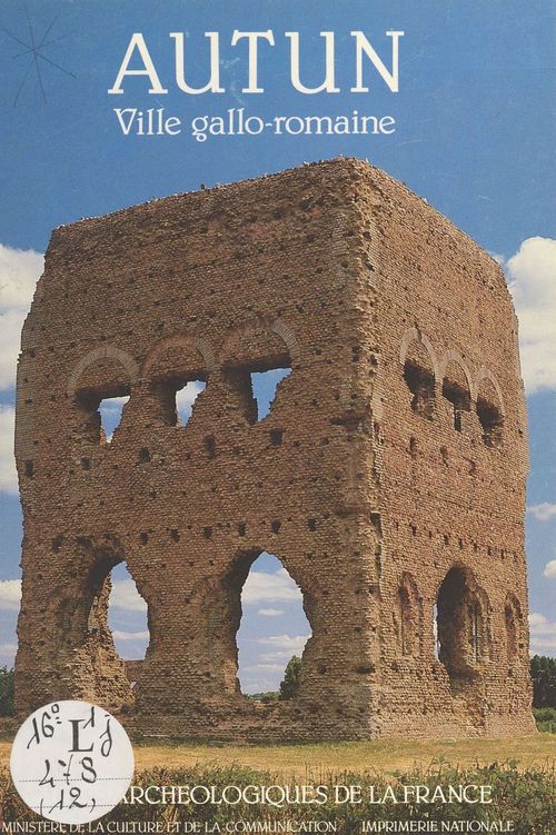 Couverture ebook de Autun : Ville gallo-romaine, de Pinette