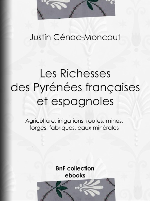 Couverture ebook de Les Richesses des Pyrénées françaises et espagnoles, de Justin Cénac-moncaut