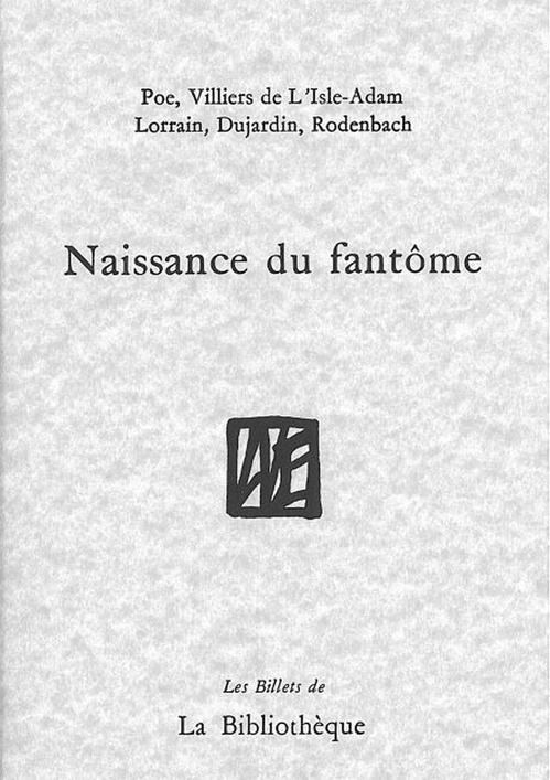 Couverture ebook de Naissance du fantôme, de Jumeau-Lafond Jean-D