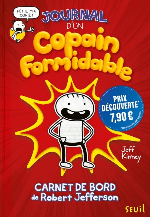 Couverture ebook de Journal d'un copain formidable - Prix découverte, de Jeff Kinney