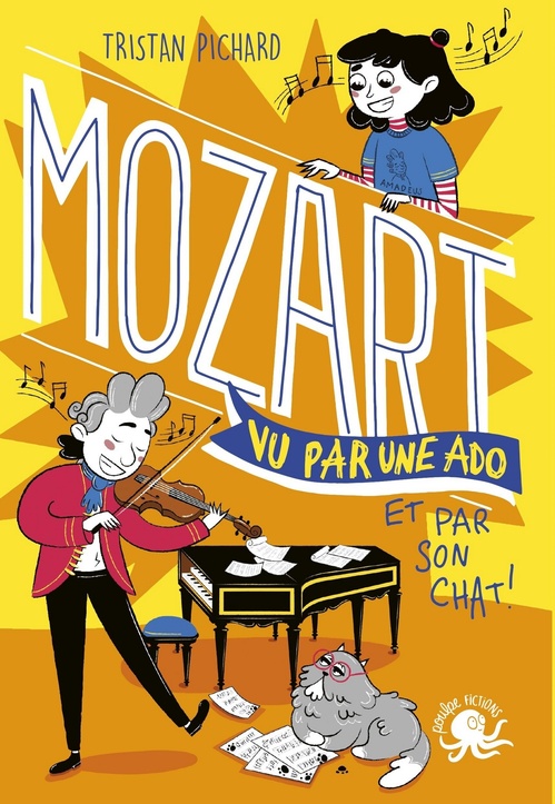 ebook cover of Mozart, vu par une ado et par son chat !, by Tristan Pichard, Julie Staboszevski