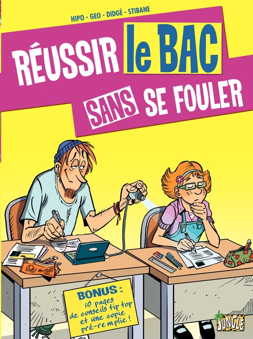 Couverture ebook de Les malpolivres - Réussir le bac sans se fouler, de Hipo/Didges/Stibane/