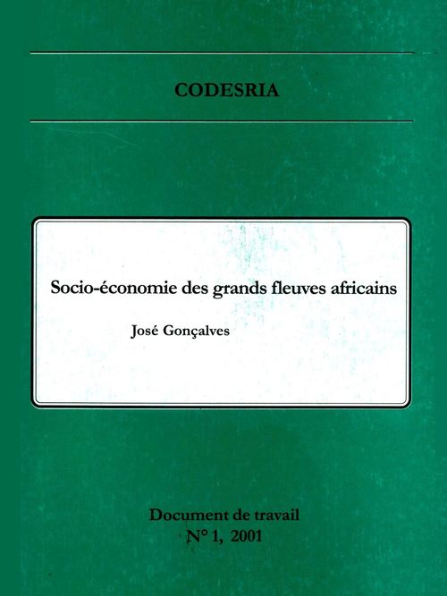 Couverture ebook de Socio-économie des grands fleuves africains, de José Gonçalves