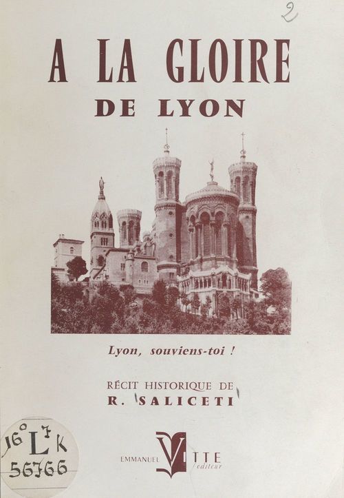 Couverture ebook de À la gloire de Lyon, de Roger Saliceti