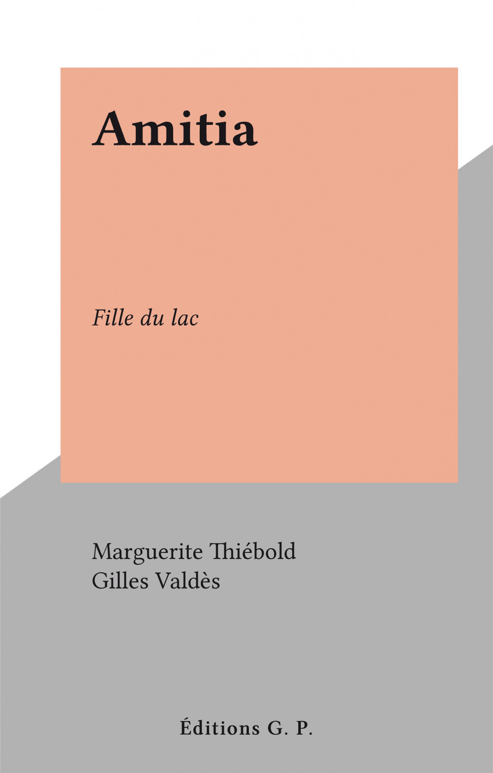 Couverture ebook de Amitia, de Marguerite Thiebold