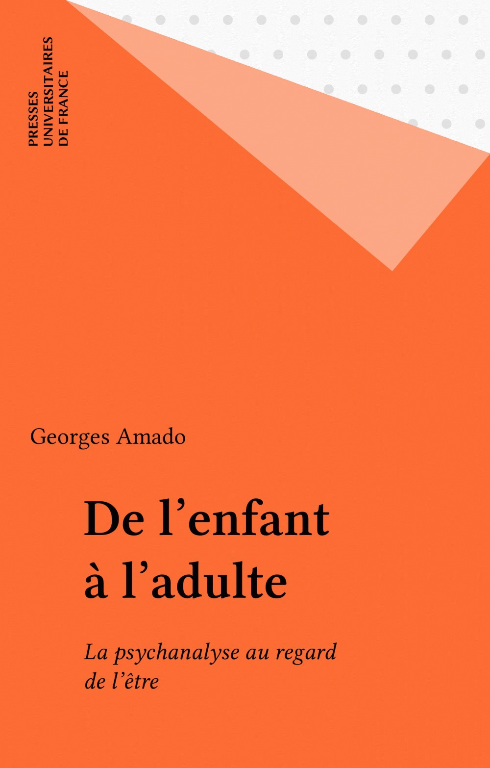 Couverture ebook de De l'enfant à l'adulte, de