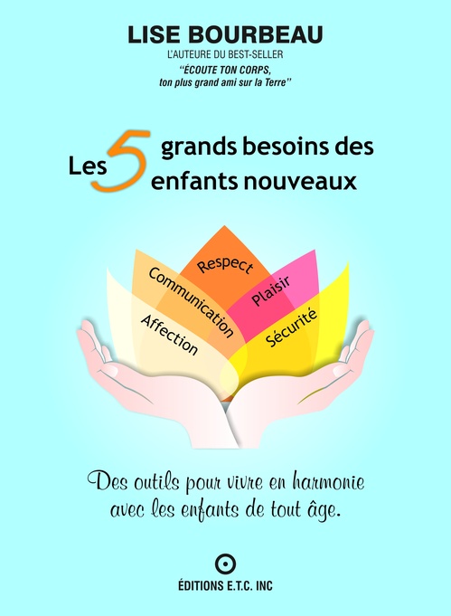Couverture ebook de Les 5 grands besoins des enfants nouveaux, de Lise Bourbeau
