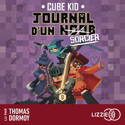 audiobook cover of Journal d'un noob - Tome 9 Sorcier, by Cube Kid