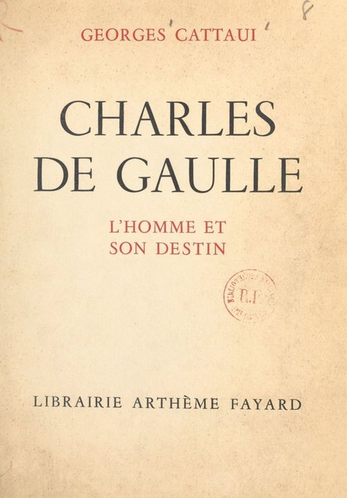 Couverture ebook de Charles de Gaulle, de Georges Cattaui