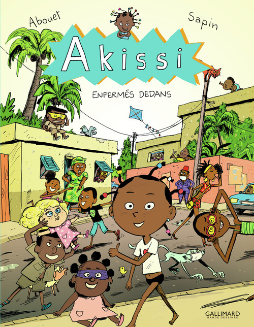 ebook cover of Akissi (Tome 10) - Enfermés dedans, by Marguerite Abouet, Mathieu Sapin