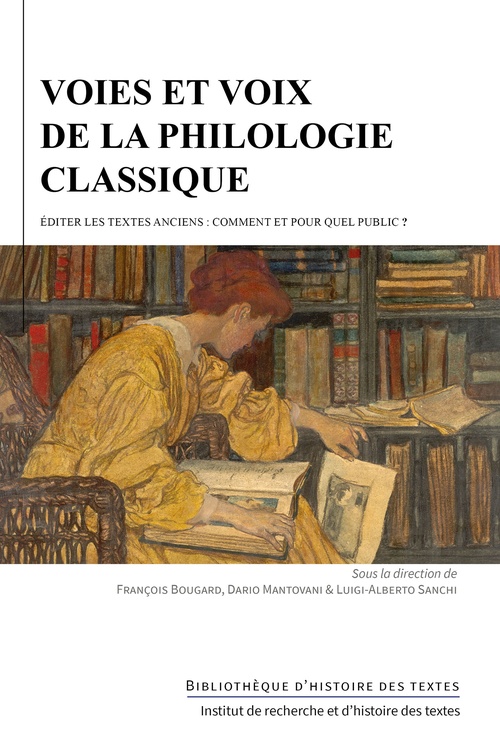 Couverture ebook de Voies et voix de la philologie classique, de