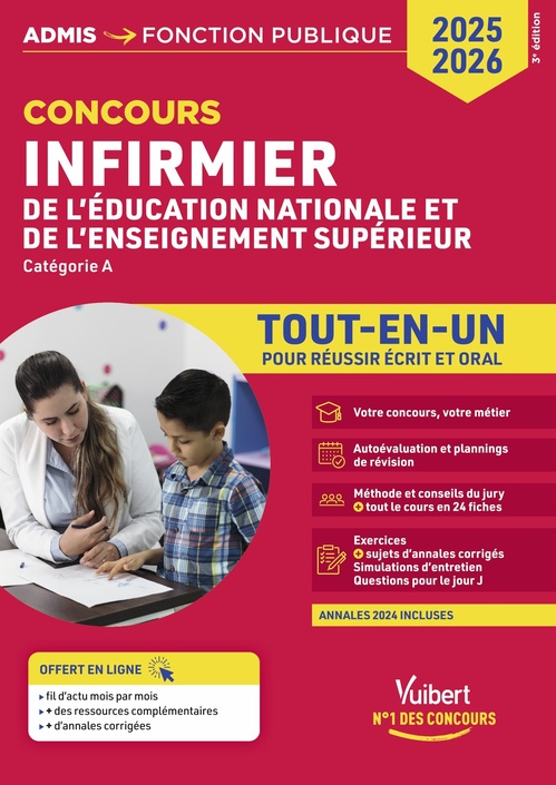 ebook cover of Concours Infirmier de l'Éducation nationale et de l'Enseignement supérieur - Tout-en-un, by Mandi Gueguen, Marianne Marchand, Karin Bourquin